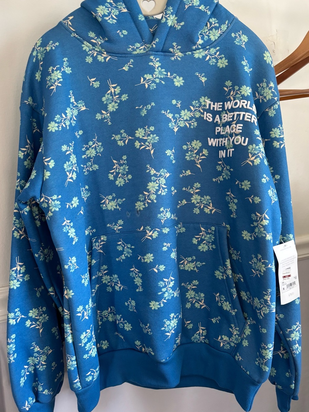 Blue Altar’d State Floral Hoodie